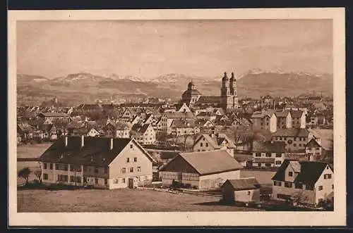 AK Kempten i. Allg., Gesamtansicht mit Kirche