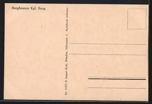AK Burghausen / Ach, Königliche Burg