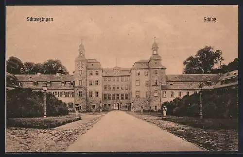 AK Schwetzingen, Weg zum Schloss