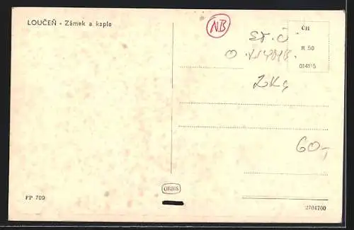 AK Loucen, Zámek a kaple
