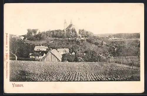 AK Vranov, Panorama mit Kirche