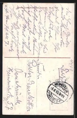 AK Münster i. W., Strassenpartie am Prinzipal-Markt