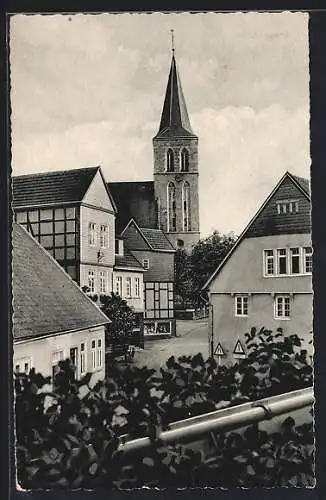 AK Wellingholzhausen /Teutoburger Wald, Teilansicht mit Kirche