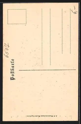 AK Nieder-Ingelheim a. Rh., Strassenpartie mit Evang. Kirche