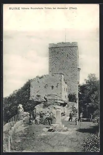 AK Annweiler /Pfalz, Ruine Trifels, frühere Reichsfeste