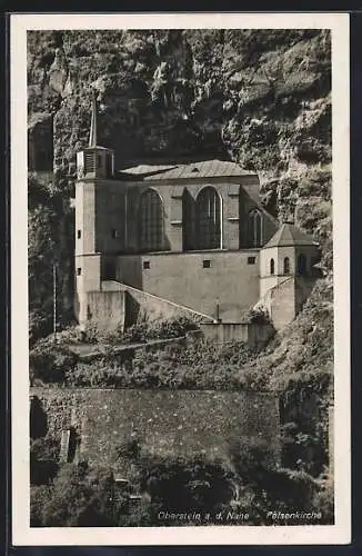 AK Oberstein a. d. Nahe, Blick auf die Felsenkirche