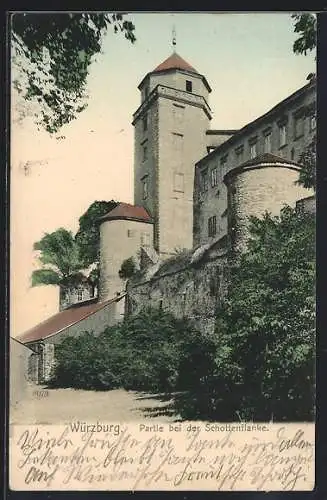 AK Würzburg, Partie bei der Schottenflanke