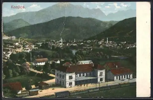 AK Konjica, Totale mit Bahnhof