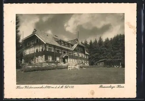 AK Braunlage /Harz, Pension Haus Waidmannsheil