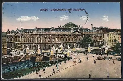 AK Berlin, Schlossbrücke mit Zeughaus