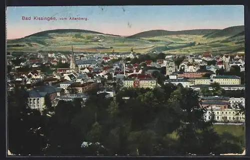 AK Bad Kissingen, Teilansicht vom Altenberg aus gesehen