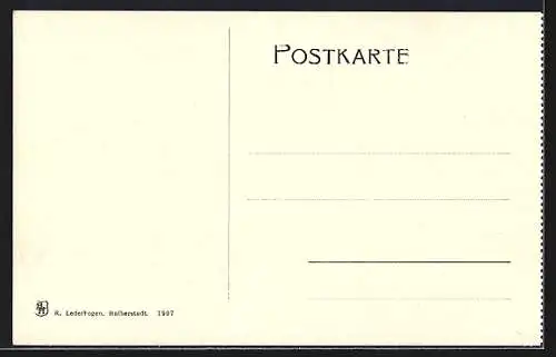 AK Wernigerode, Teilansicht mit Schloss