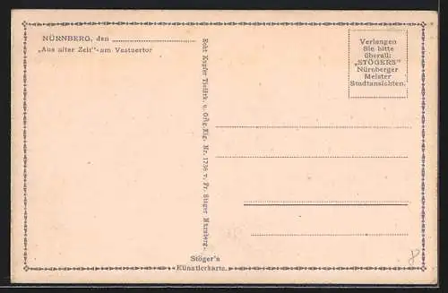 AK Nürnberg, Strasse am Vestnertor