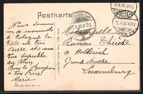 AK Köln a. Rh., Vor dem Hahnentor