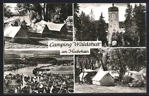 AK Waldshut, Ortsansicht, Campingplatz