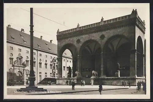 AK München, Feldherrnhalle & Residenz