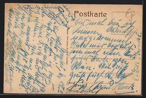 AK Berlin-Spandau, Am Torfgraben mit Dampfer Freia