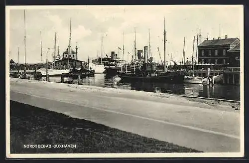 AK Cuxhaven, Partie am Hafen