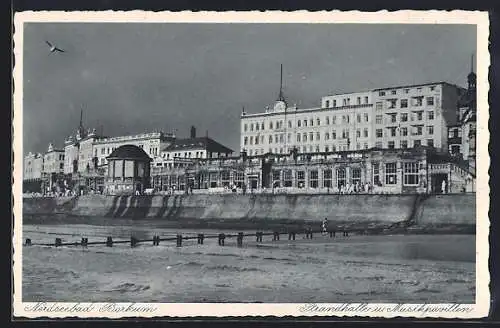 AK Borkum, Strandhalle und Musikpavillon