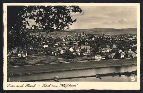 AK Trier a. d. Mosel, Blick vom Weisshaus