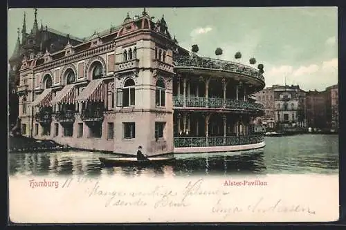 AK Hamburg-Neustadt, Am Alster-Pavillon