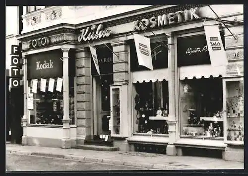 AK Lübbecke /Westf., Wittekind-Drogerie v. Paul Kühn, Langestrasse 39-41