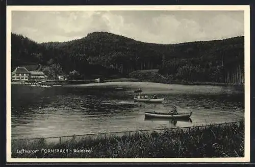 AK Fornsbach, Waldsee mit Restaurant Waldsee