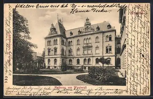 AK Krefeld, Rathaus am Westwall