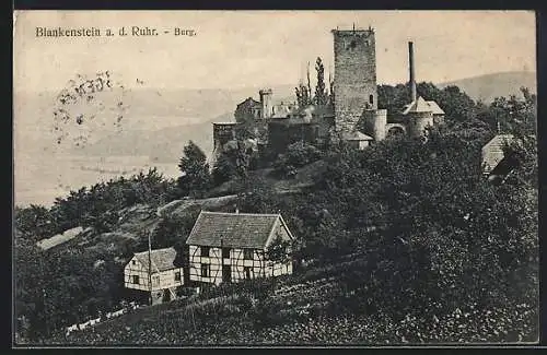 AK Blankenstein a. d. Ruhr, Blick zur Burg