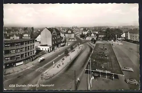 AK Datteln /Westf., Neumarkt mit Gasthaus Union-Schänke