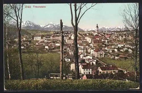 AK Traunstein, Blick vom Ortsrand