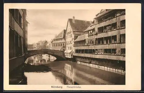 AK Nürnberg, Blick auf die Fleischbrücke