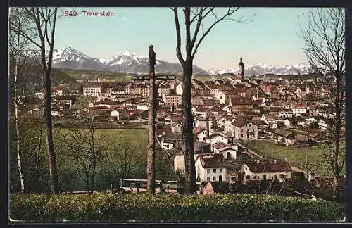 AK Traunstein, Blick vom Ortsrand