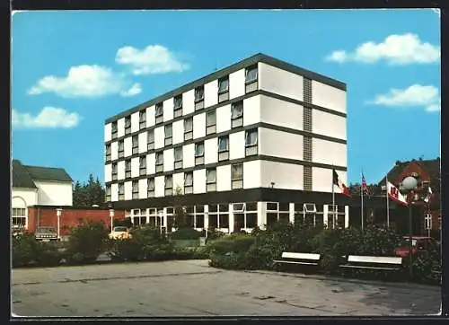 AK Rendsburg /Nord-Ostsee-Kanal, Hotel Conventgarten, Aussenansicht