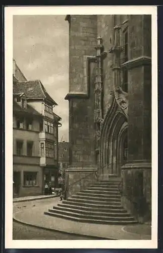 AK Naumburg a. S., Westportal an der Wenzelskirche