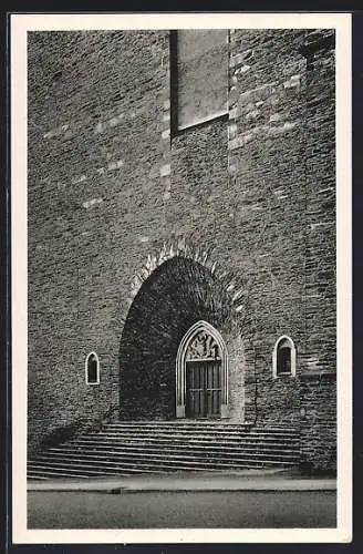 AK Annaberg /Erzgeb., St. Annenkirche, Hauptportal