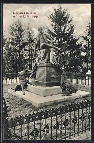 AK Rudelsburg, Bismarck-Denkmal