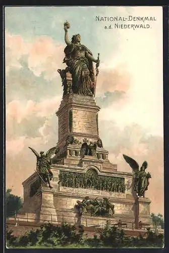 AK National-Denkmal an der Niederwald