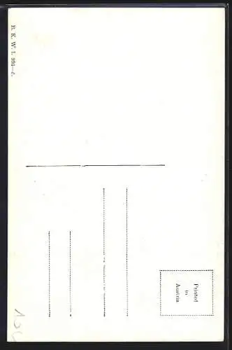 Künstler-AK Brüder Kohn (B.K.W.I) Nr. 996-6: Kniendes Liebespaar