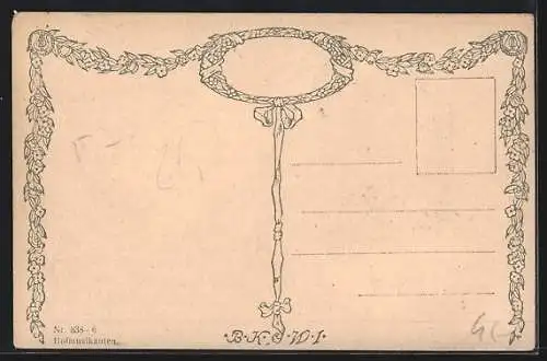 Künstler-AK Brüder Kohn (B.K.W.I) Nr. 838-6: Musikanten und Kinder auf der Strasse