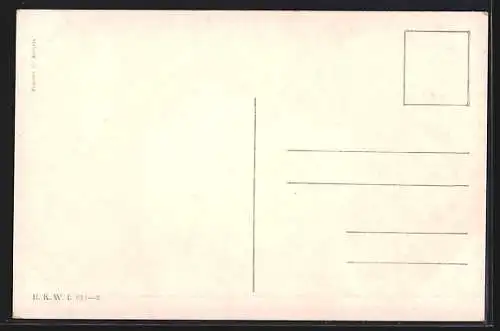 Künstler-AK Brüder Kohn (B.K.W.I) Nr. 912-2: Landschaft mit Brücke am Abend