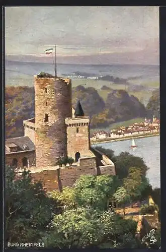 Künstler-AK Raphael Tuck & Sons Nr.679 B: Burg Rheinfels