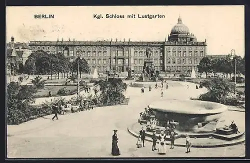 AK Berlin, Schloss und Lustgarten