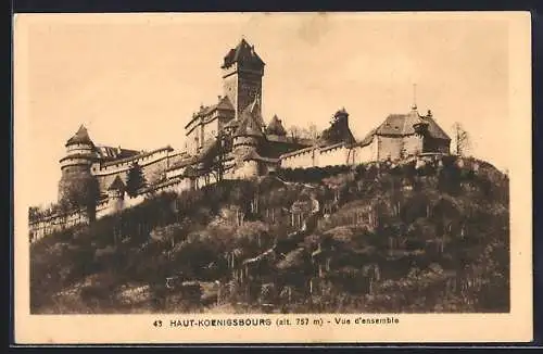 AK Haut-Koenigsbourg, Vue d`ensemble