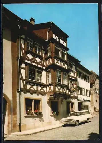 AK Gundelsheim a. N., Gasthaus zum Lamm, Bes. Karl Schmid