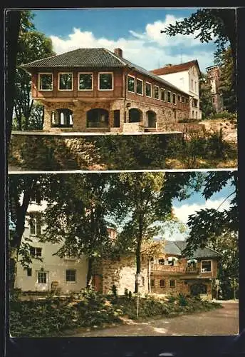 AK Hameln, Café Restaurant Klütturm, Bes. Karl Heinz Adler, Aussenansichten