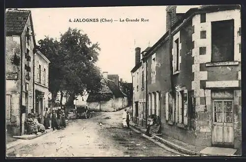 AK Jalognes, La Grande Rue