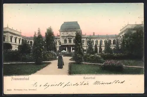 AK Franzensbad, Blick auf Kaiserbad