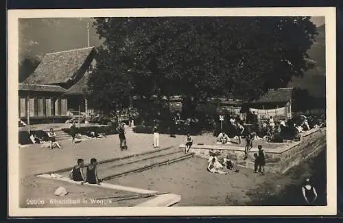 AK Weggis, Badengäste im Strandbad