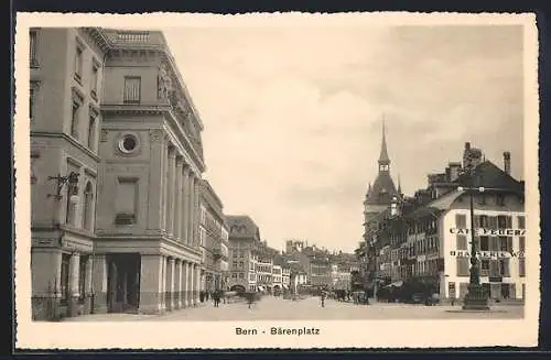 AK Bern, Bärenplatz mit Cafe und Brauerei